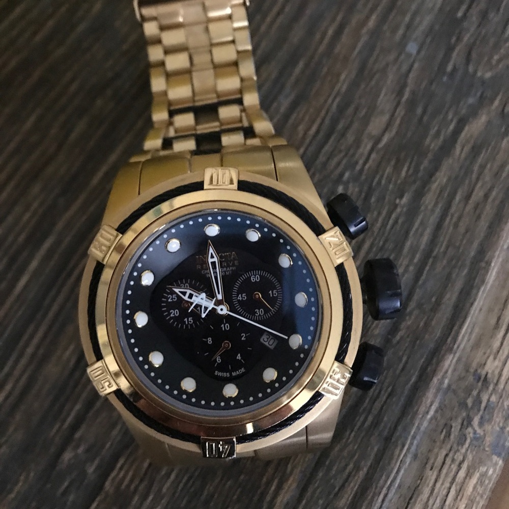 Invitation gold men's watch